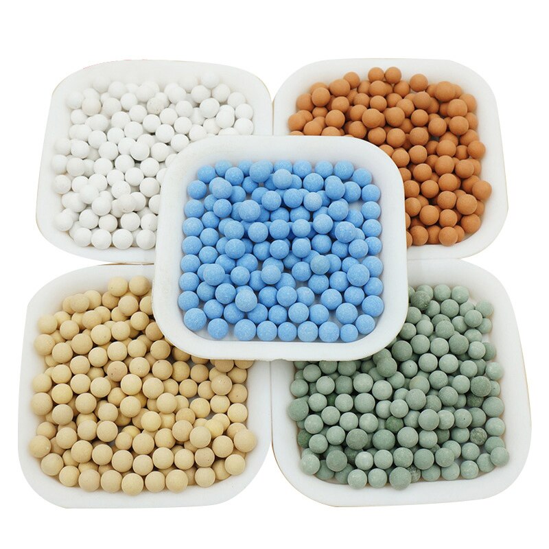 500g Multi couleur boucher pierre Pot décoration Anion terre eau Culture botanique peint poterie céramsite boule jardin teinté