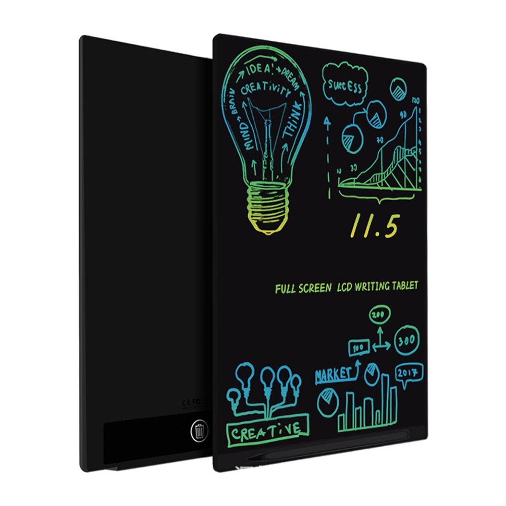 11.5in LCD Electronic Memo and Writing Tablets for Elderly and Children Write to Communicate Portable Business Intelligent: Black