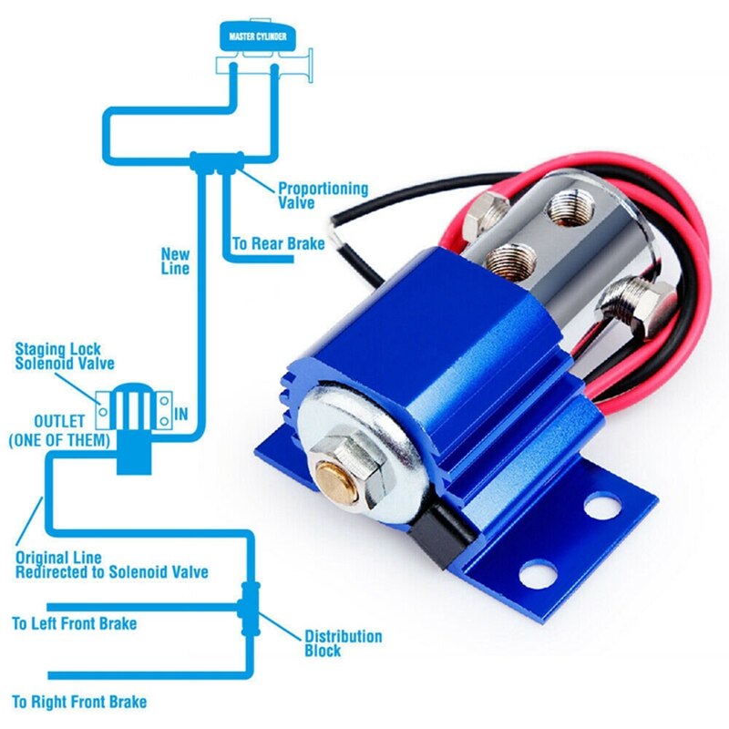 Front Brake Line Lock Kit Heavy Duty Type Roll Control Hill Holder Kit Upgrade