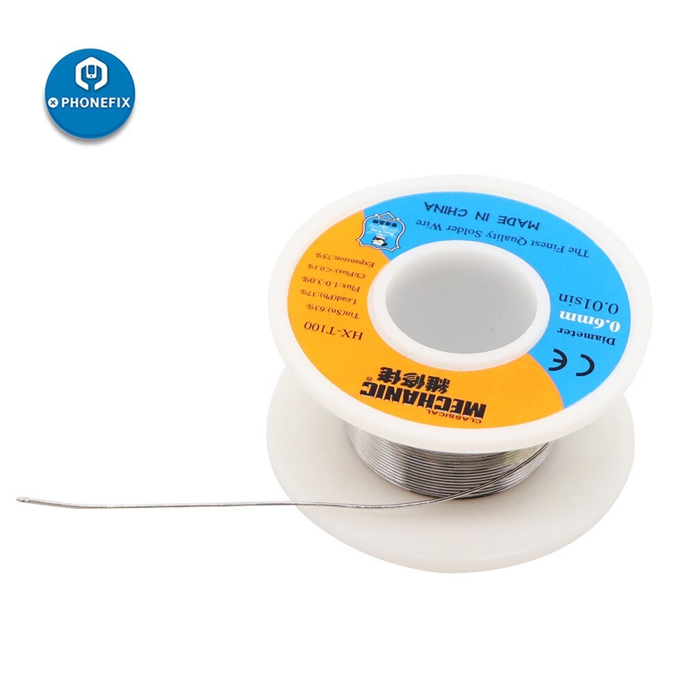 MECHANIC Rosin Core Solder Wire Sn63% Pb37% 0.3/0.5/0.6/0.8mm 55g Low Melting Point Lead Solder Welding High Purity Tin Wire