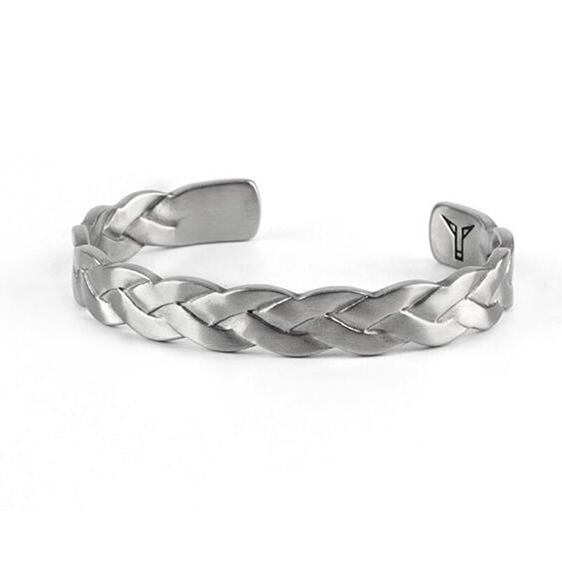 Legering Vintage Armbanden Armbanden Metalen Kruis Gevlochten Open Manchet Bangle Voor Mannen