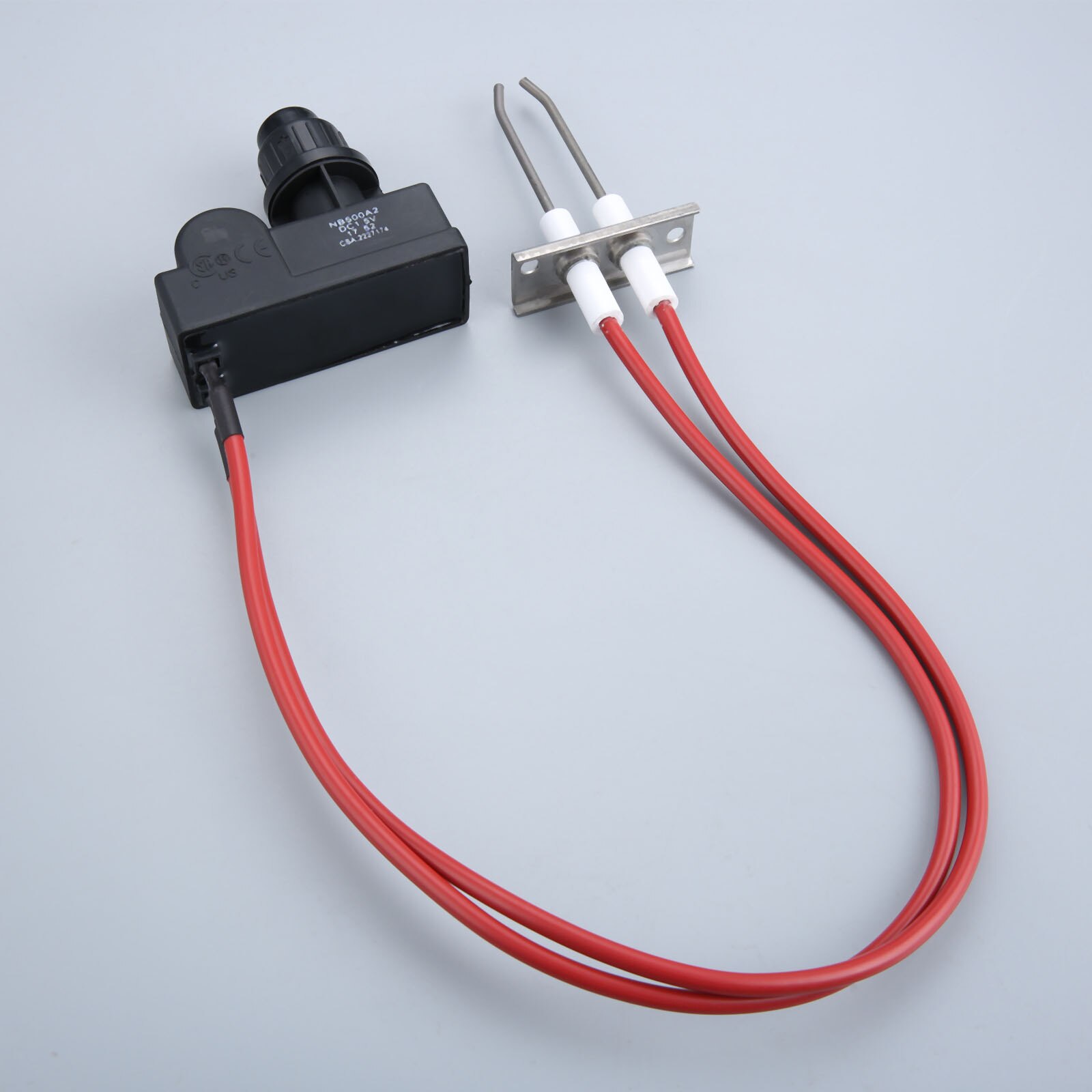 Double Ignition Kit Propane Gas Grill Igniters 450 mm High Spark Plug Wire for Gas Fireplace &amp; Oven &amp; Heater &amp; Kitchen lgniter