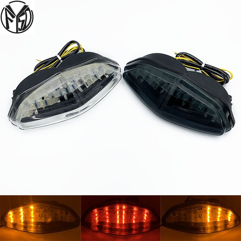 per Suzuki DL 650 DL 1000 v-strom 2003-2008 2004 2005 fanale posteriore posteriore indicatori di direzione freno luce portato integrata luce moto