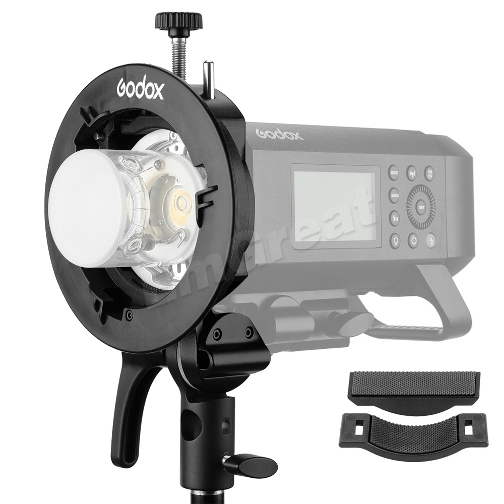 Godox S2 Speedlite S-Type Bracket Bowens Mount Houder Voor Godox V1 AD200Pro AD400Pro AD200 V860II TT685 TT600 TT350 tilt Controle