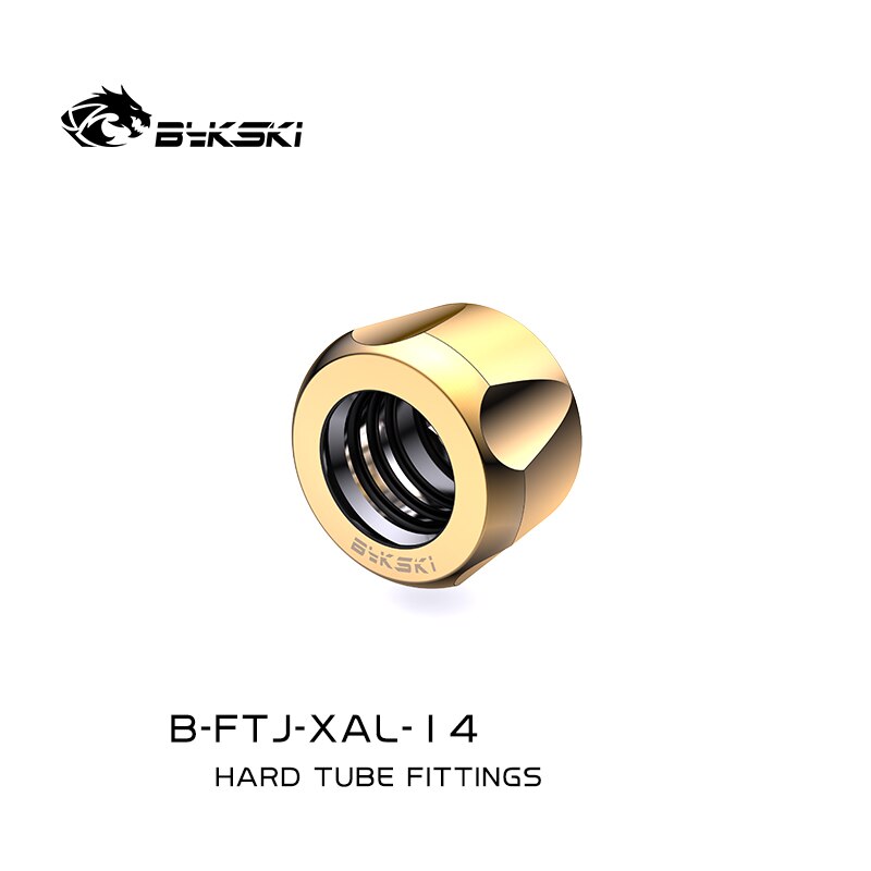 Bykski B-FTJ-XAL-14 Hard Tube Fittings For OD14mm water cooling pipe Boutique Plum Blossom G1/4&#39;&#39; Fast Twist Fittings,
