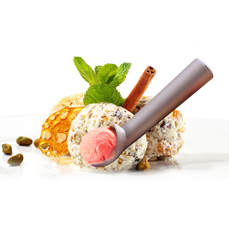 Reusable Household Ice Cream Tool Portable Aluminum Alloy Non-stick Anti-feeze Ice Cream Scoop Spoon for Home Kitchen accessory