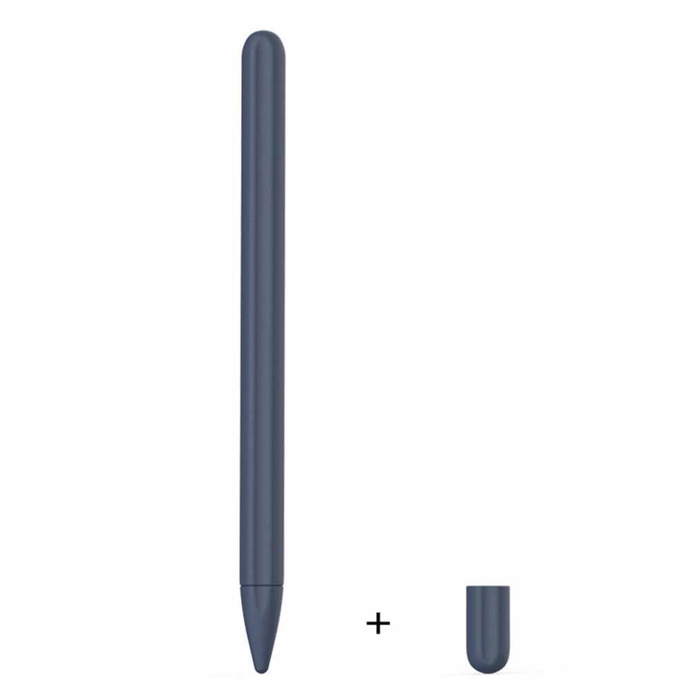 Zachte Siliconen Compatibel Voor Huawei M-Etui Compatibel Voor Tablet Touch Pen Stylus Beschermhoes Cover Anti-verloren: Blauw