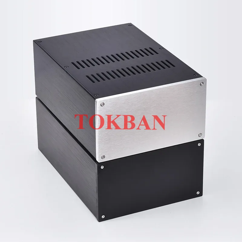 Tokban JC2212 215*120*311mm Power Amplifier Chassis Enclosure All Aluminum For Preamplifier DAC Decoder Amplifier Audio Case