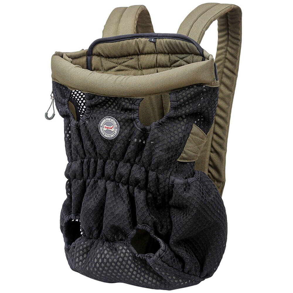 Mochila De Transporte para perros, bolsas de transporte grandes para el hombro, soporte frontal para el pecho para cachorros, Chihuahua, perros de compañía, accesorios para gatos # FS: Negro / L