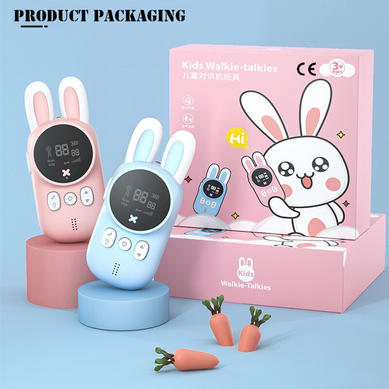 Walkie Talkie portátil para niños, juguete de Walky Talky, Radio bidireccional, juguete para niños de 4 a 12 años, para interiores y exteriores, senderismo y aventura