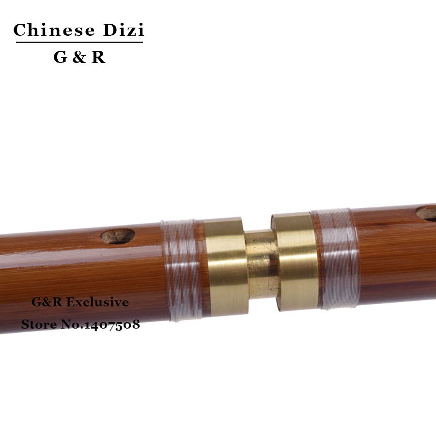 Chinese Tradition Bamboo Flute Dizi Two Sections Transverse Wind Music Instrument For Folk Music Diatonically Tuned Bambu Flauta