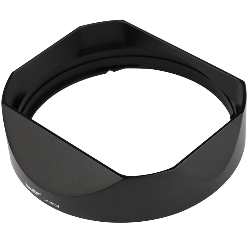 Haoge LH-X56II Lens Hood Metal Square Bayonet for Fujifilm XF56mm F1.2 R WR lens, Fuji XF 56MM F1.2 Mark II Lens Hood, With Cap