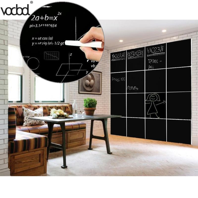 8Pcs 30X20Cm Verwisselbare Blackboard Stickers Muurstickers Home Office Decoratieve Zwarte Board Schoolbord Sticker Schook Levert