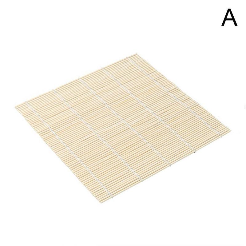 Esterilla de bambú para Sushi, herramienta de fabricante de rodillo de arroz, Onigiri, utensilios de cocina japoneses, 1 ud.: A