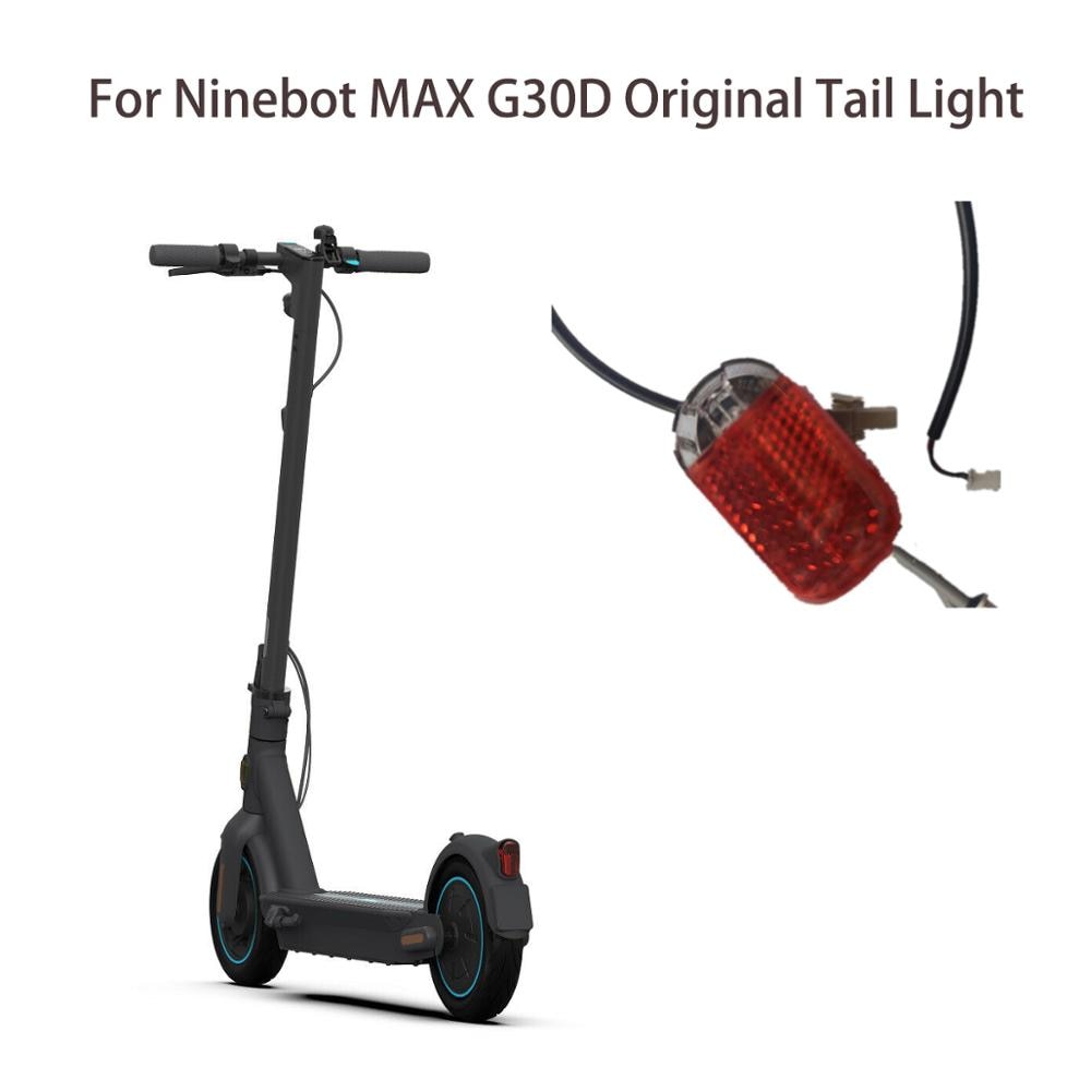 Elektrische Scooter Originele Achterlichten Licht Lamp Led Staart Stoplicht Brake Scooters Veiligheid Licht Voor Ninebot Max G30D Scooter