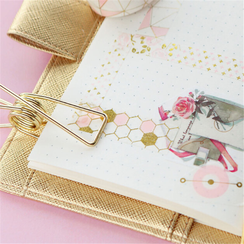 Gouden Roze Folie Papier Washi Tape Set Japanse Scrapbooking Decoratieve Tapes Honingraat Voor Fotoalbum Woondecoratie