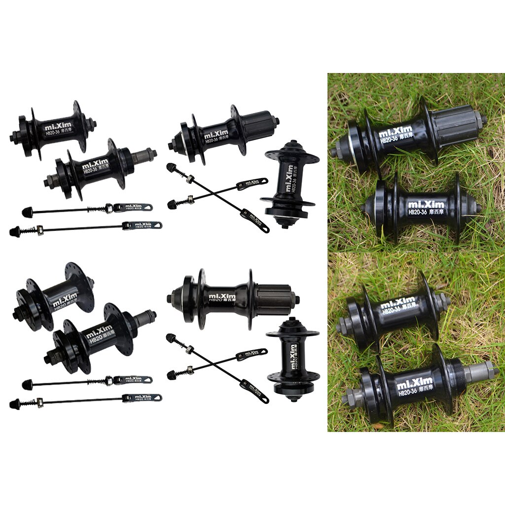 Moyeu de roulement à billes 32/36H, kit de moyeux avec Rotor de frein à disque pour vélo de route et vtt, 100/135mm