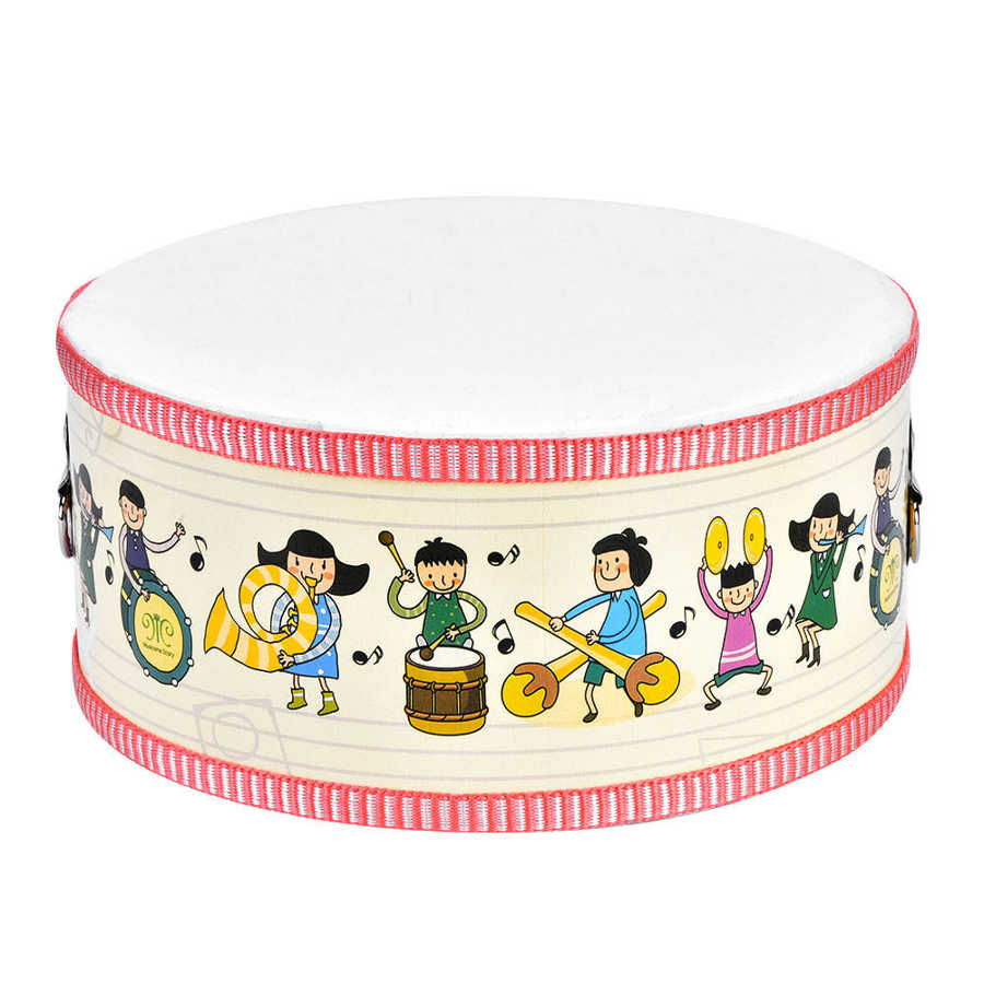 Mini Wooden Hand Percussion Instrument Set Include Strap 2 pcs Stick