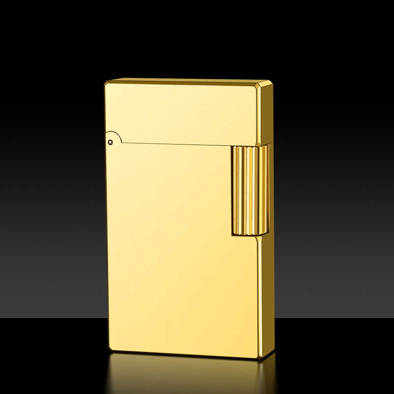 encendedor de queroseno, deslizamiento lateral de cobre original, sonido de acero crujiente, encendedor de sonido fuerte, de alta gama para hombres, encendedor de queroseno: Azul