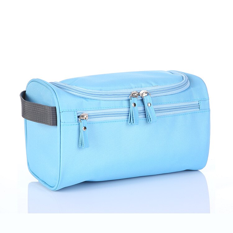 Brands Men's waterproof cosmetic bag Scrub travel large capacity organizer makeupup bag Women beautician hand vanity case bag: C-1