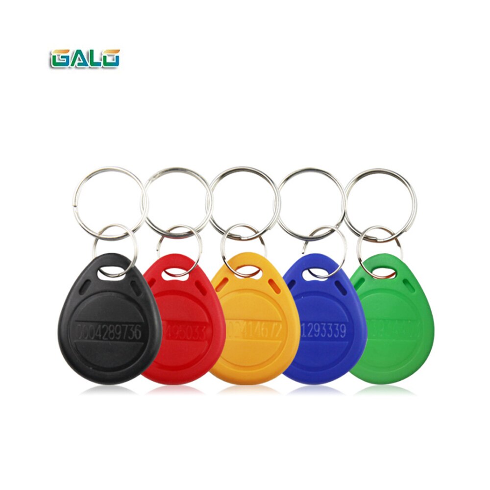 10pcs Read &amp; Writable RFID Tag 125KHz Proximity RFID Card Key Fob Access Control Smart Card Mixed colour Keyfobs Optional