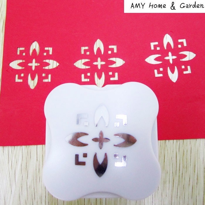 Embossing Crafts And Scrapbooking Foam Cutter Machine Diy Scrapbook Furador Eva Paper Large Shaped Hole Punch Flowers Hand Tools: 4 out figure 3.5 cm