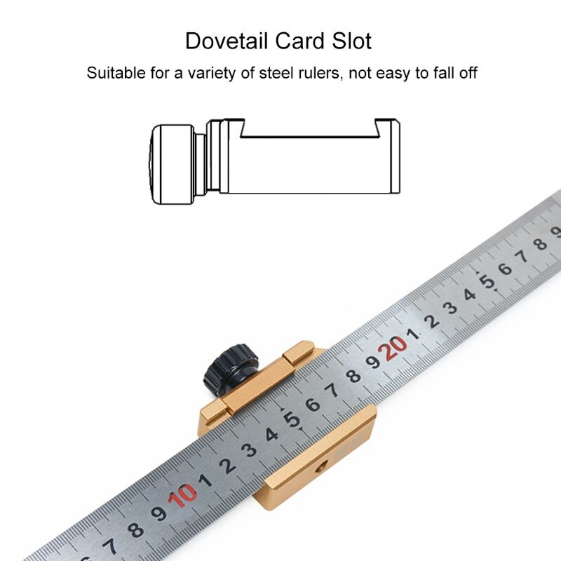 Traceur de ligne pour menuiserie, Angle de 45 degrés, localisateur pour règle en acier, outils pour le travail du bois