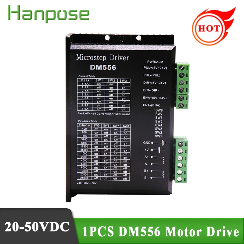 NEMA 23 CNC hybrid servo motor DM556 50VDC 2-phase Digital 57/86 4.2A Stepper Motor Drivers Controller for 3D printer