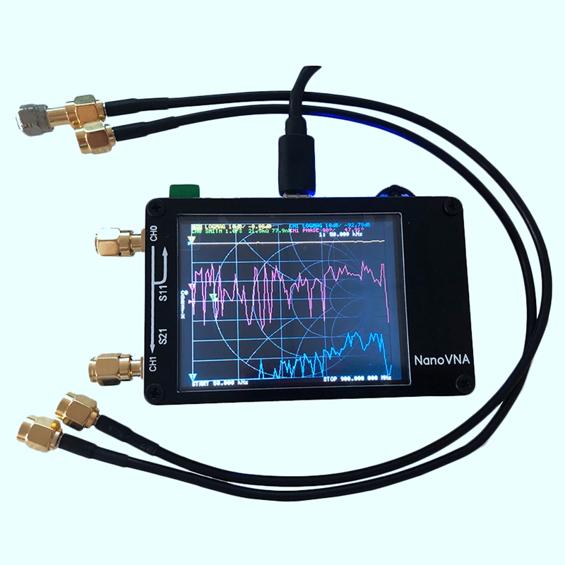 Nanovna Vector Network Analyzer Digital Touching Screen MF HF VHF UHF 50KHz-900MHz Antenna Analyzer Chargeable: Default Title