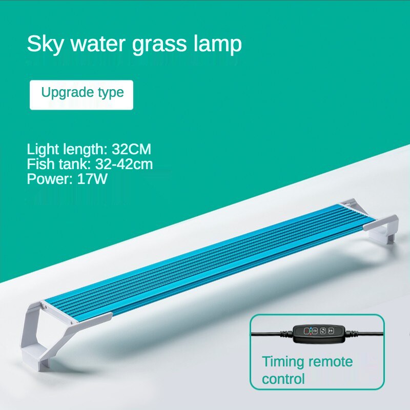 Water Grass Lamp Led Full Spectrum WRGB Grass Cylinder Lamp Small Algae Explosion Lamp Lighting Waterproof: 32cm 17w