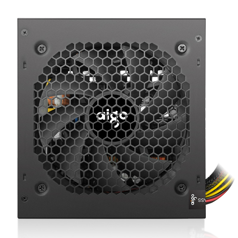 Aigo AK 500W PC PSU Power Supply Unit Black Gaming Quiet 120mm RGB Fan 24pin 12V ATX Desktop Computer Power Supply for BTC
