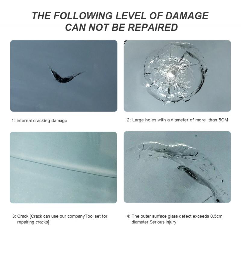 Car Window Glass Crack Chip Resin Windscreen Windshield Repair Tool Kit DIY