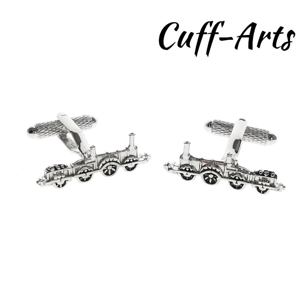 Masculino abotoaduras prata trem locamotive abotoaduras presentes para homem gemelos les boutons de manchette de cuffarts c10531