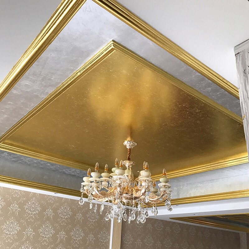 Imitacja złota liść papier miedź aluminium liść złoto arkusze folii rzemiosło artystyczne projekt papier złocenie złoto srebro folia miedziana papiery