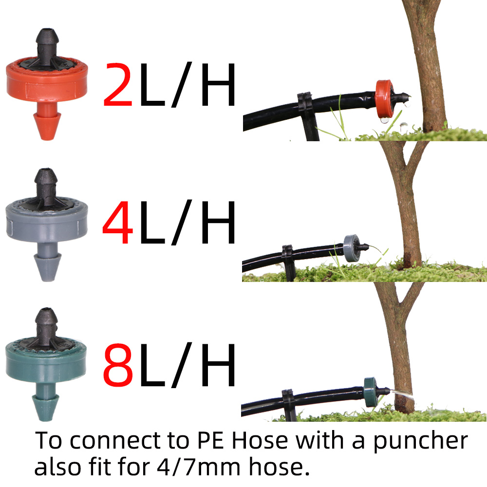 20X 2L/4L/8L Pressure Compensated Dripper Agricultural Garden Lawn Irrigation Watering Pressure Drip System Puncher