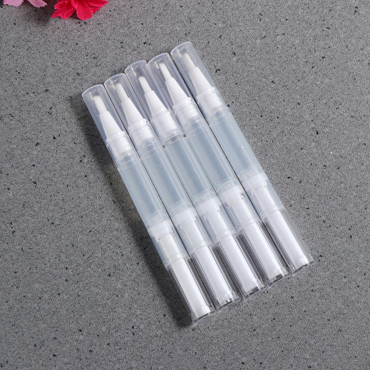 3ml Pens Nail Oil Pen Eyelash Growth Liquid Transparent Container Applicators with Brush Tip