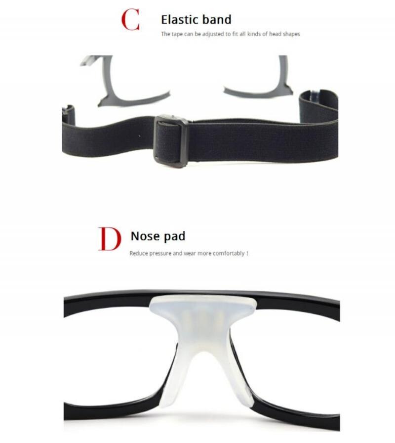BOLLFO Basketball Goggles Protective Glasses Football Soccer Eyewear Eye Glass Protector Sports Safety Goggles