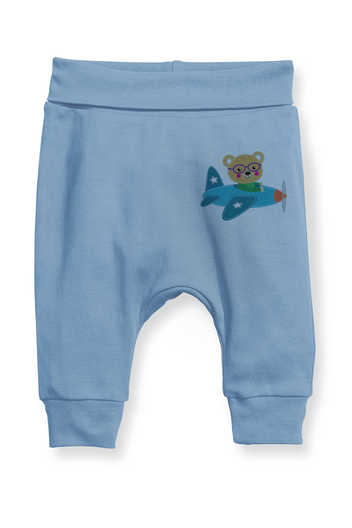 Angemiel bébé ours aéroporté bébé garçon sarouel Pantalon bleu