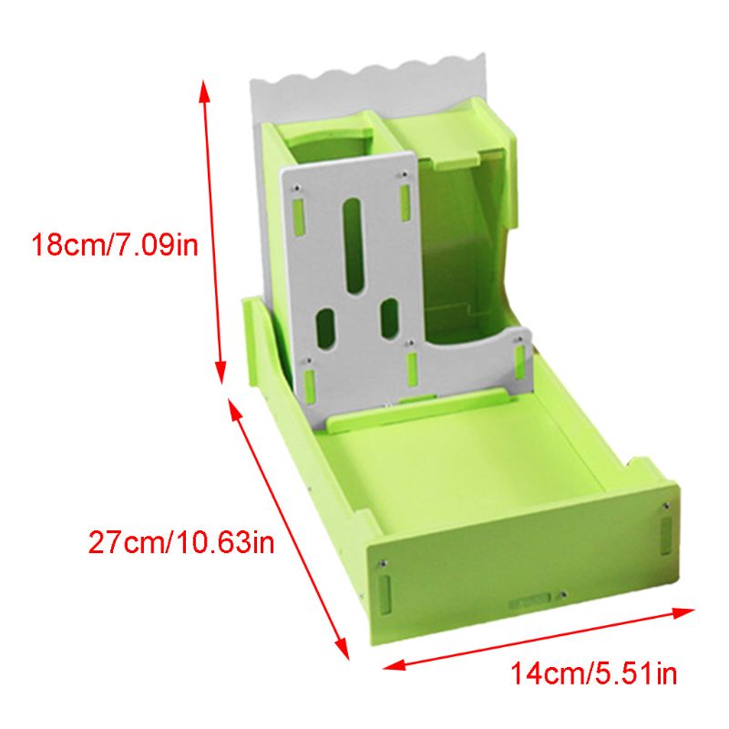 Practical 3-in-1 Squirrel Bird Feeder Weatherproof Hedgehog Food Bowl Toilet