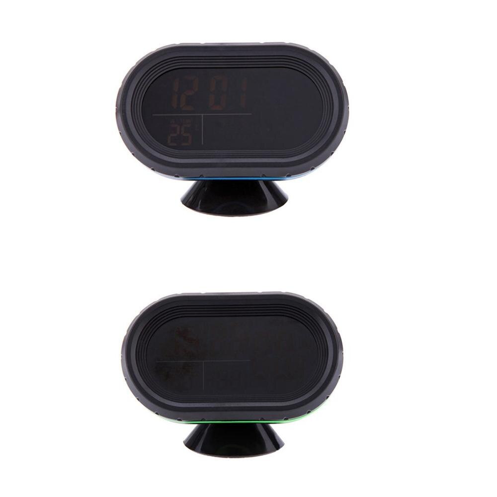 12v bil digitalt termometer voltmeter ur alarmur monitor multifunktion automatisk instrument ur