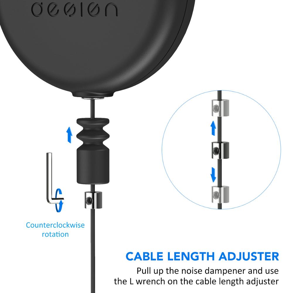 Accessoires VR 1 pièces poulie de câble VR silencieuse pour HTC Vive/Vive Pro/Oculus déchirements/Sony PS/Windows VR/indice de Valve gestion des câbles