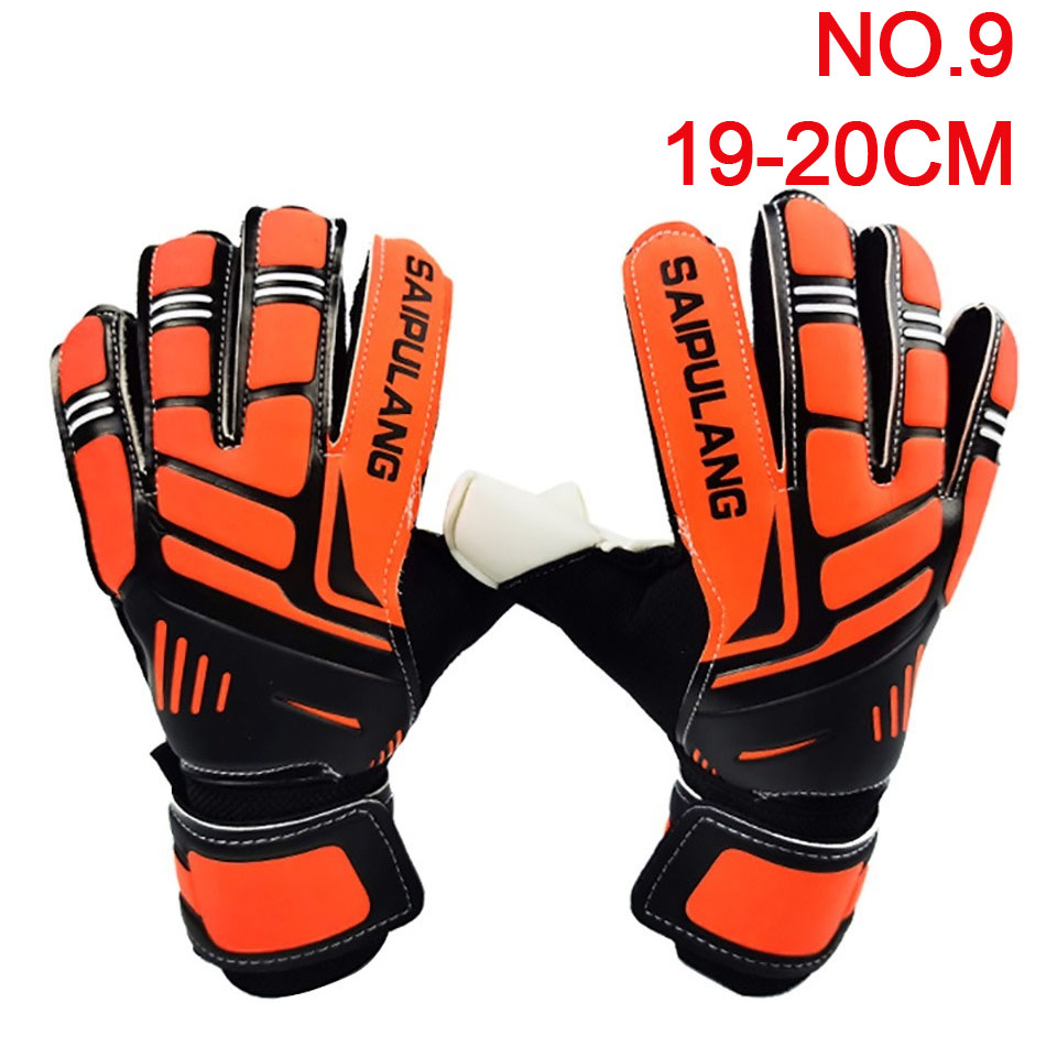 Loogdeel Fußball-Torwarthandschuhe für Erwachsene, verdicktes Latex, für Torwart, Kinder, Fußball, Handtrainingszubehör, Trainingshandschuhe: Licht Grau