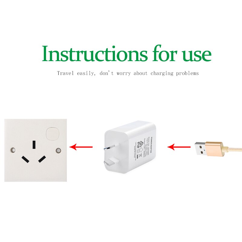 AU Adapter Travel Wall Converter Socket Australië Nieuw-zeeland Argentinië Stekker usb Lader Voor Mobiele Telefoon 5V1A 5V2A