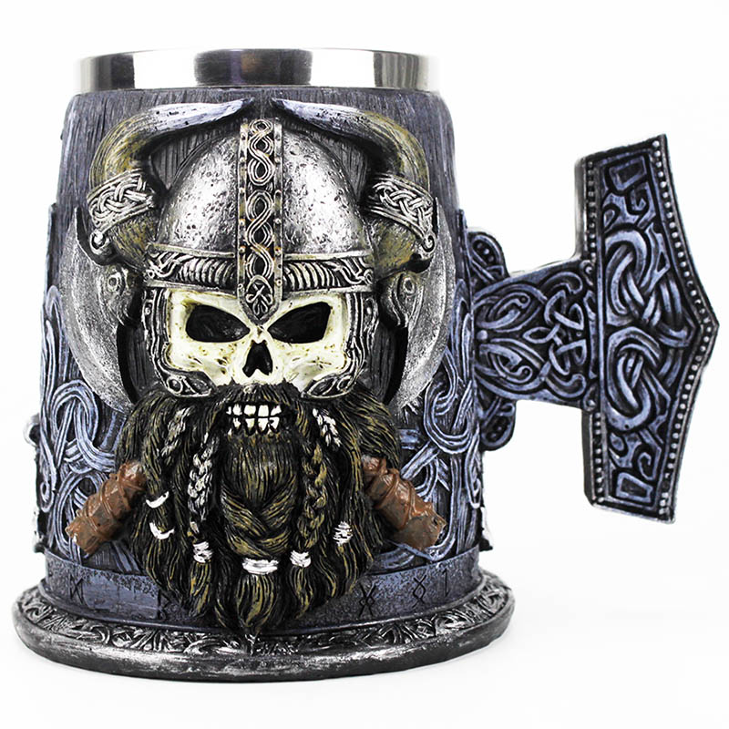Danegeld Viking Tankard with Removable Stainless Steel Insert 18cm