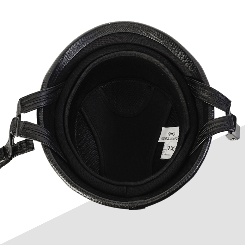 De oorlog II Duitse M35 halfshell handgemaakte lederen helm voor heren dames met Halley Goggle Skull Cap voor Cruiser Scooter Chopper