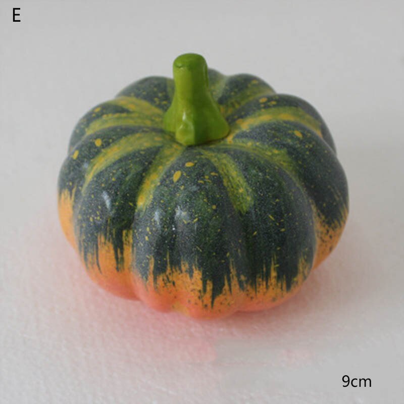 Fausse citrouille décorative d'halloween | Mousse de citrouille réaliste, de Table, de jardin, photographie d'accessoires alimentaires, décors artificiels pour jardins d'enfants: 5
