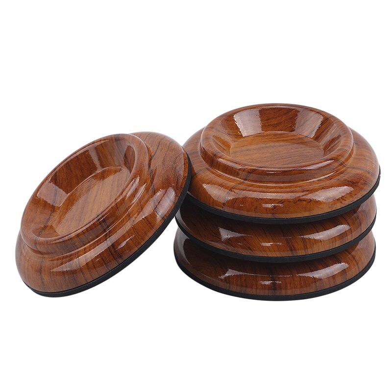 4 Pcs/Set Leg Pads Piano Caster Cups Non-slip Load-bearing Round Furniture Protection Floor Table Home Upright Piano Accessories