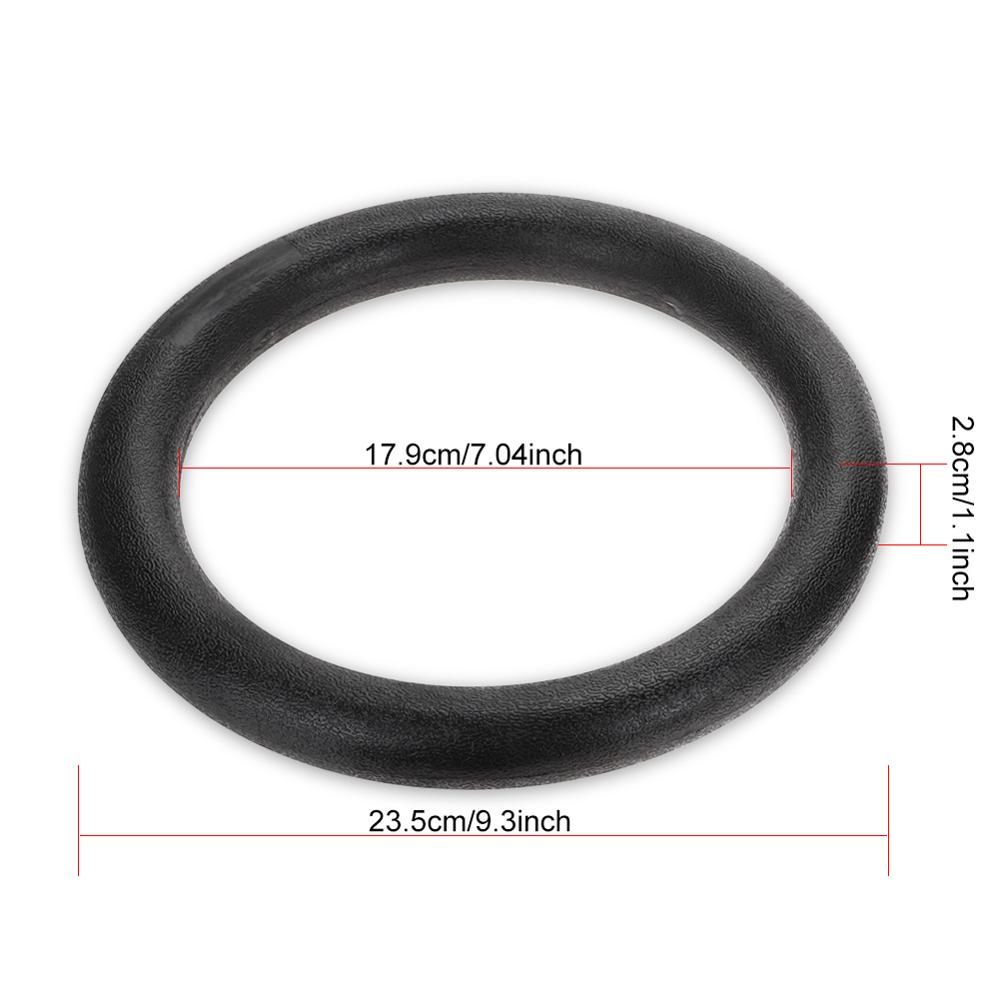 Gymnastic Gym Rings Black Adjustable Fitness Muscle Fitness Rings Strength Training Straps Hoop Fitness Equipment: Default Title