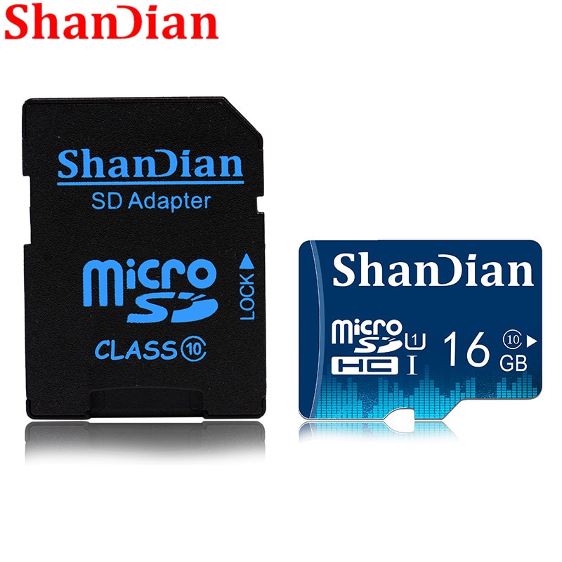 SHANDIAN Smart SD Card 32GB 16GB Memory Card 8GB 4GB Real Capacity Smartsd Class 6 Smartsd TF Card High Speed For Phone Camera