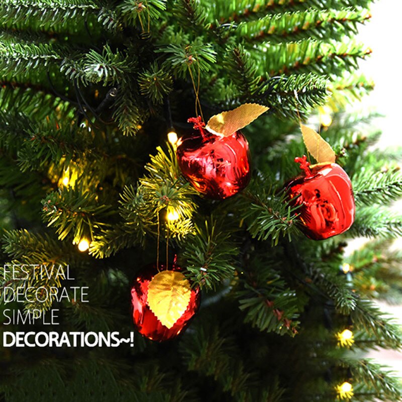 12 stuks/zak appelhangers kerstversiering voor thuis kerstboom feestversieringen festival hangende versiering kerstballen